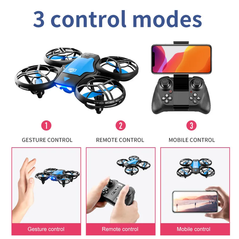 طائرة بدون طيار صغيرة جديدة V8 - مراجعة Rc Helicopter Case وسعره
