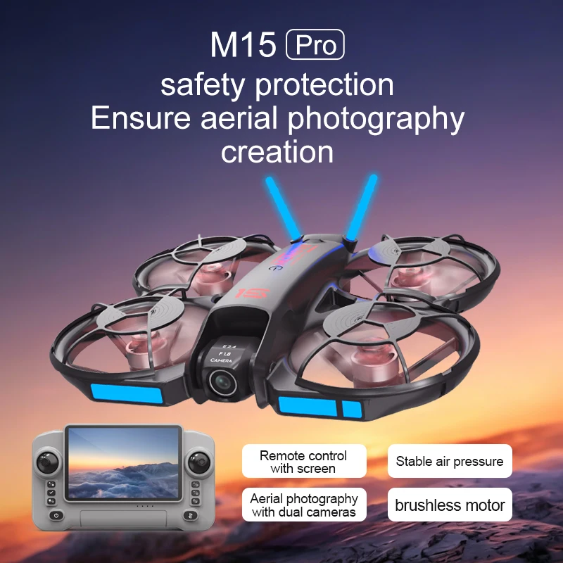 طائرة درون M15 FPV جديدة لعام  - مراجعة Rc Helicopter Case وسعره