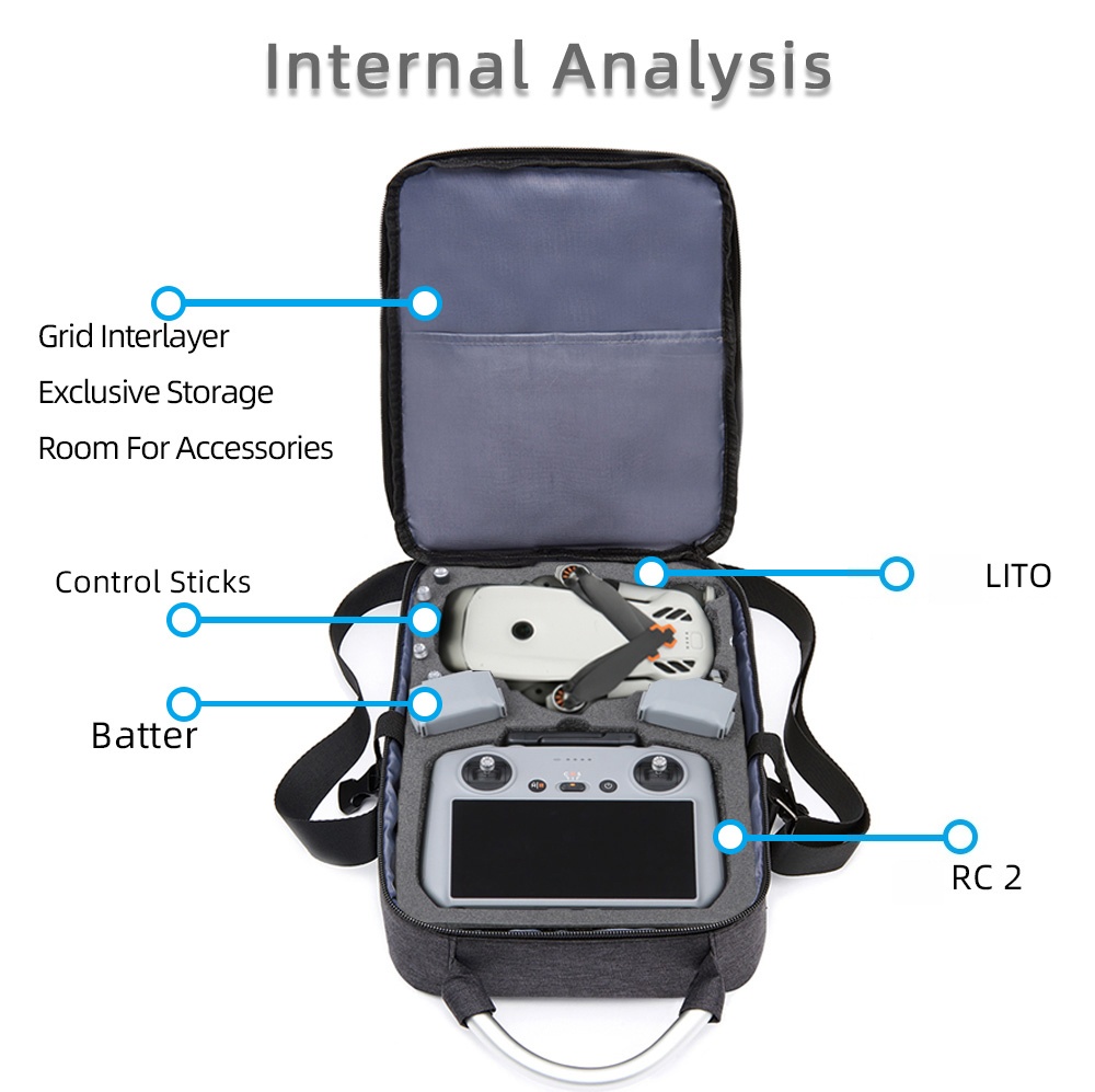 حقيبة تنظيم لـ DJI Lito X1، حق - مراجعة Rc Helicopter Bag وسعره